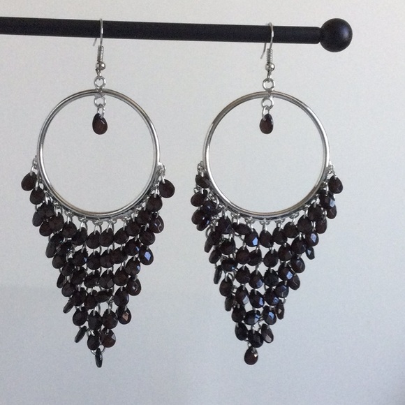 Big & Bold Chandelier Hoop Earrings - Picture 1 of 4